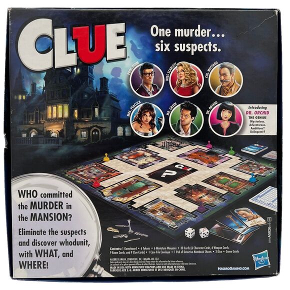Hasbro Clue The Classic Mystery Board Game 2015 A5826 Board Game Family Fun - Picture 2 of 3
